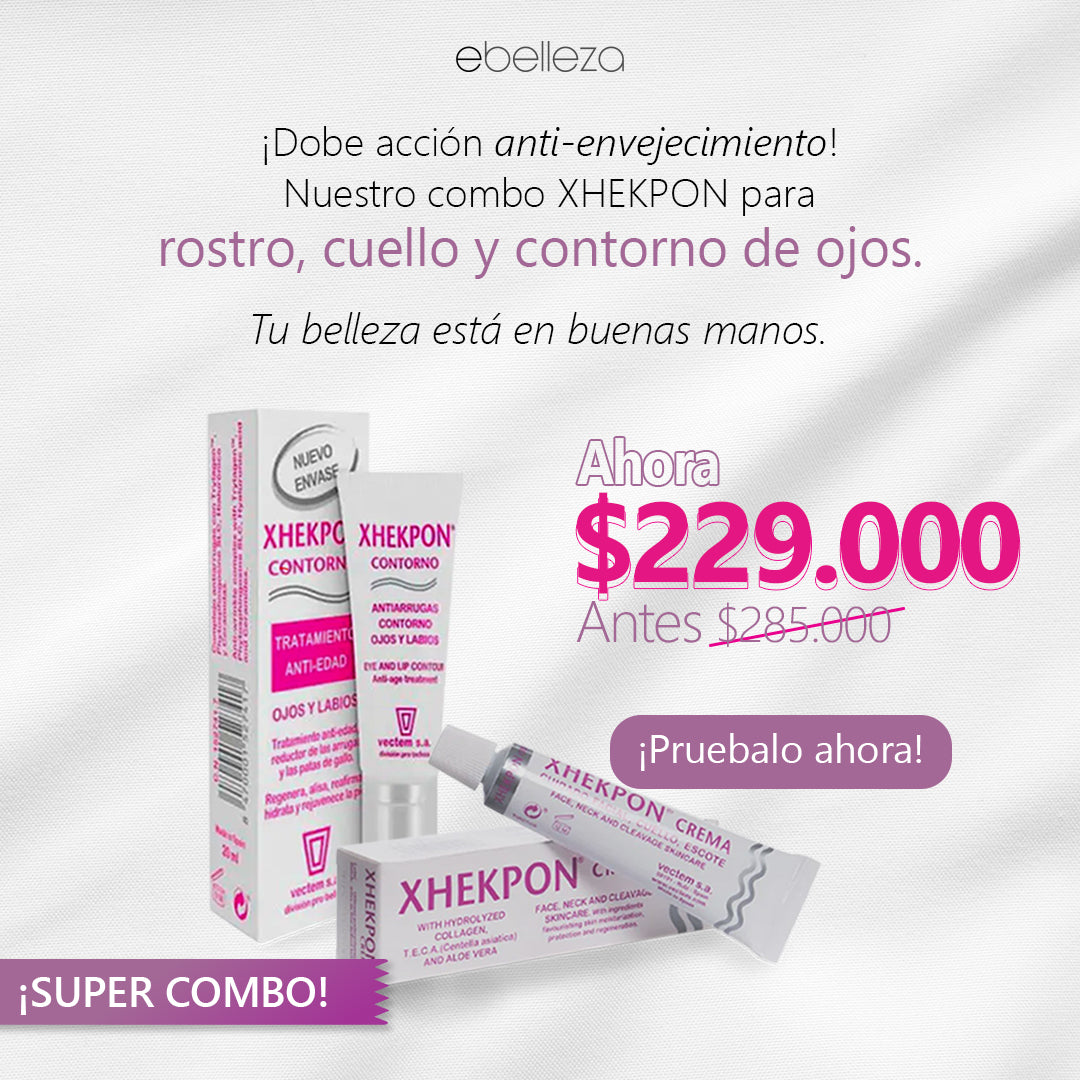 ¡Super Combo! Crema Xhekpon + Contorno de Ojos Xhekpon