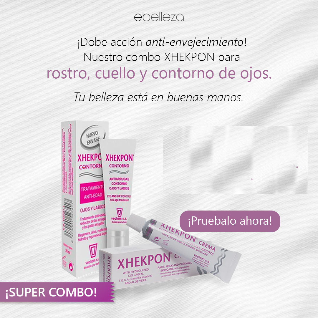 ¡Super Combo! Crema Xhekpon + Contorno de Ojos Xhekpon